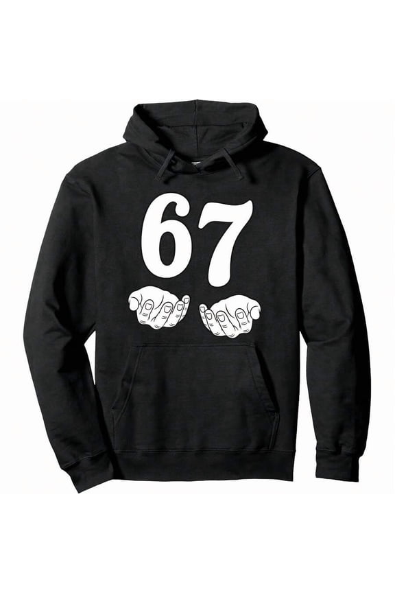 Gen Alpha 67 Meme Hoodie - Six Seven Funny Slang Pullover, School & Casual Streetwear