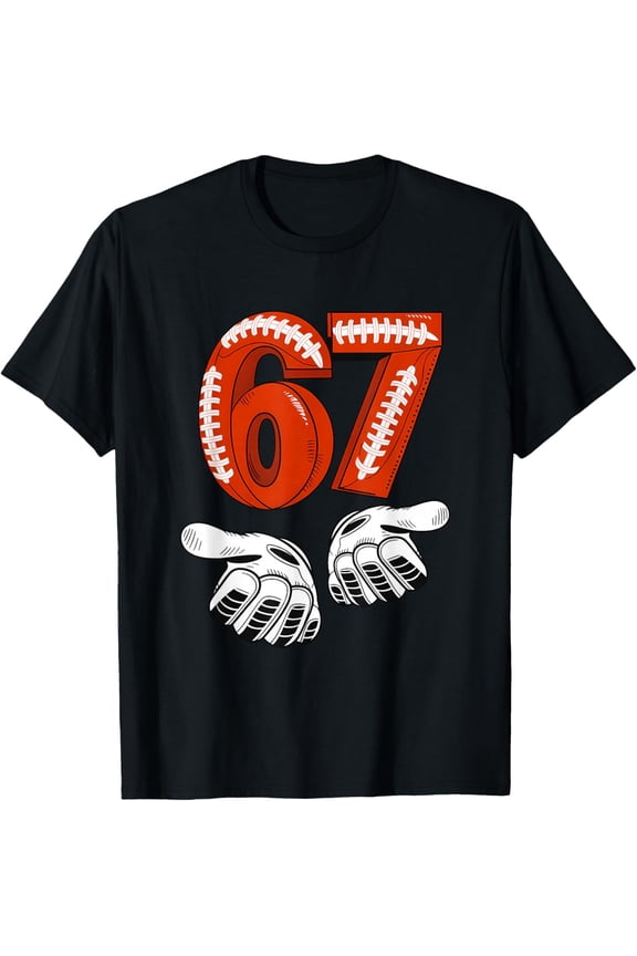 Gen Alpha Meme Football 67 Viral Slang Trendy T-Shirt
