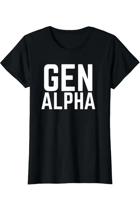 Gen Alpha Proud Generation Big Quote Theme Ladies' Crewneck T-Shirt