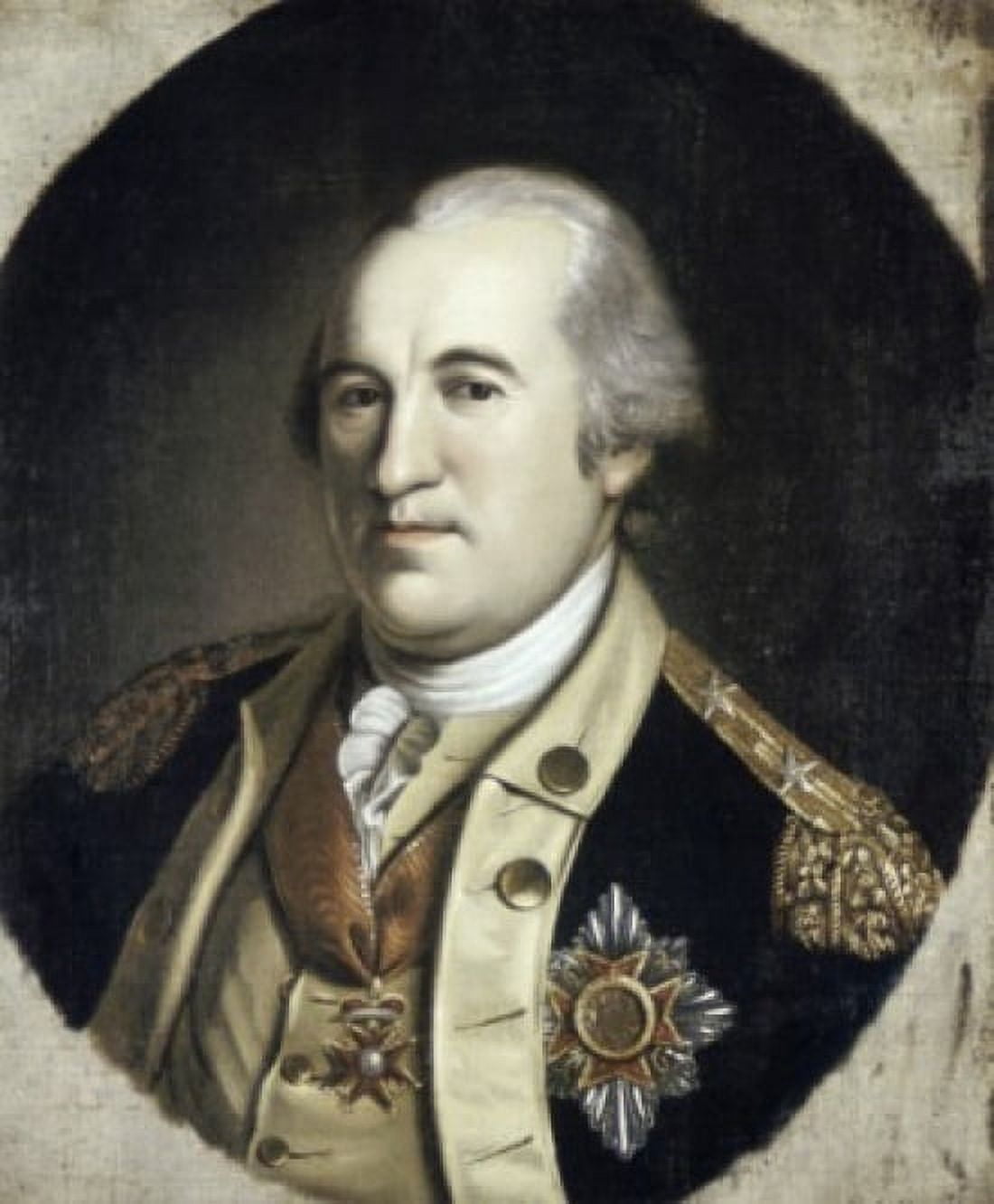 Gen Frederick W von Steuben Charles Willson Peale (1741-1827 American) Canvas Art - Charles Willson Peale (24 x 36)
