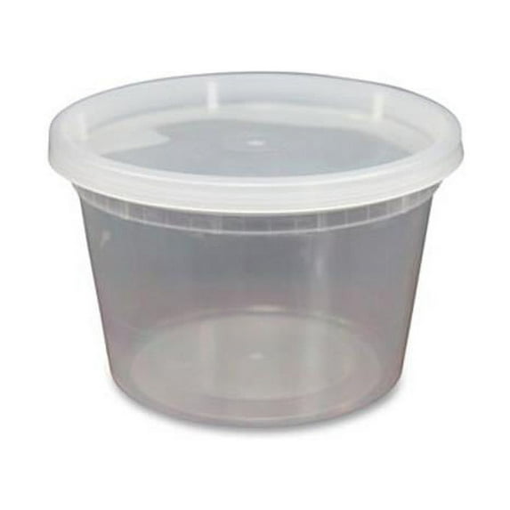 Gen GENDELI16OZ 16 oz Deli Plastic Containers, Clear - Case of 240