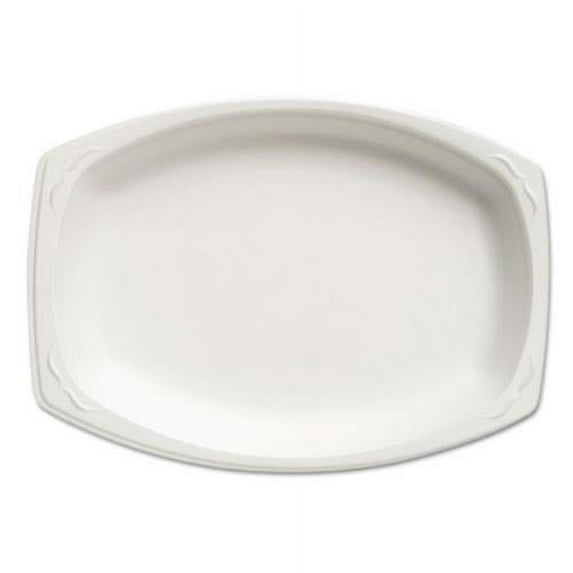 Gen-Pak 87900--- Celebrity Foam Platters, 7 X 9, White, 125/pack, 4 Packs/carton