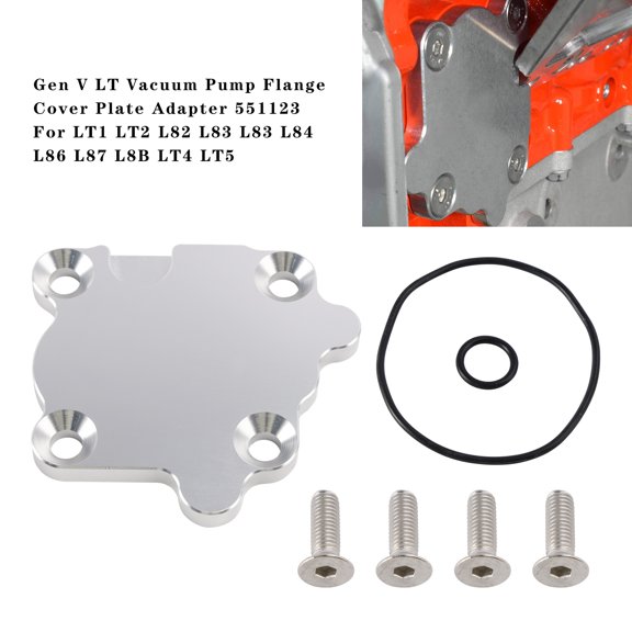 Gen V LT Vacuum Pump Flange Cover Plate Adapter 551123 For LT1 LT2 L82 L83