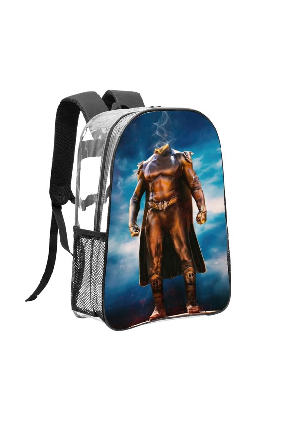 Gen V Pattern Transparent Backpack Lightweight And fashionable Showcasing Personality And Leading The Trend