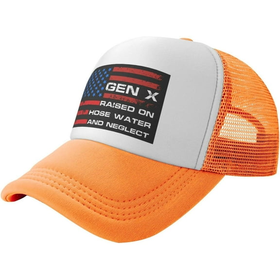 Gen X Cap Raised On Hose Water and Neglect Generation Mesh Trucker hat