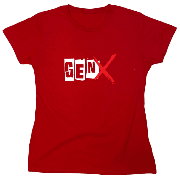 Gen X Sarcastic Humor Novelty Funny Women's Casual Tees