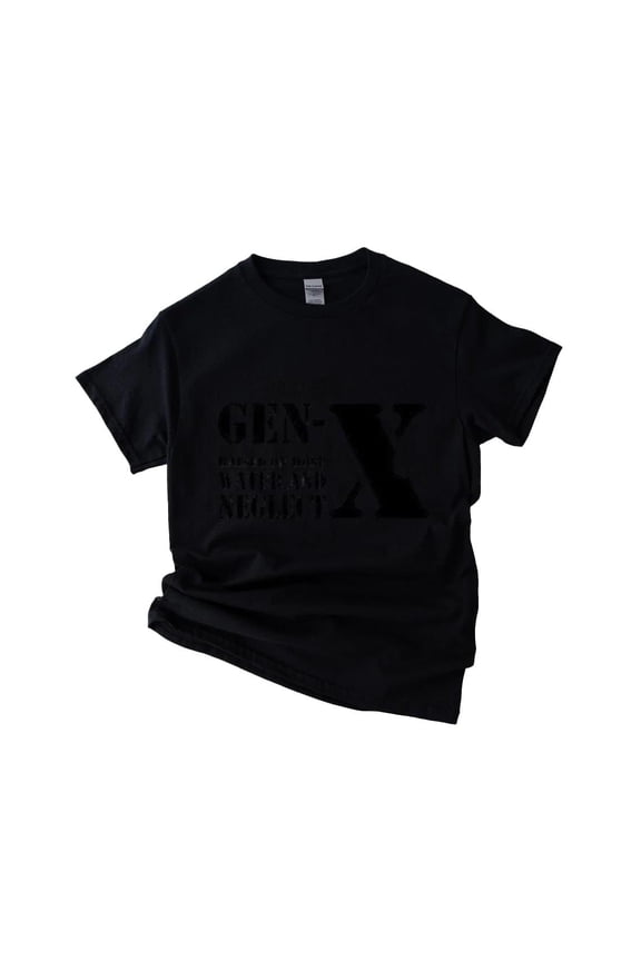 Gen-X Simple Bold Graphic Retro Generation Statement T-Shirt , Hoodie , Sweatshirt, for men & women, up to size 5XL.