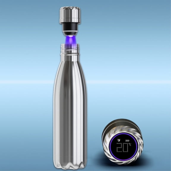 GEN X UV Light Safe And Smart Water Bottle Solid Steel