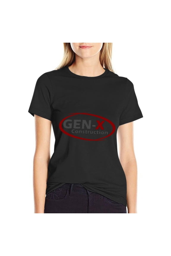 Gen X Women’s Short Sleeve Cotton T-Shirt HD Graphic Printed Tee Casual Crew Neck Top 3XL