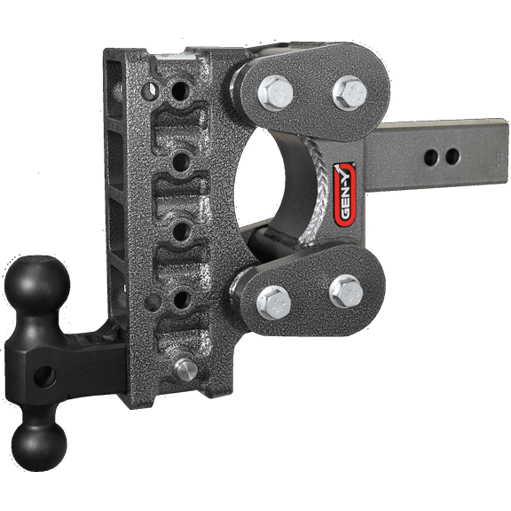 GEN-Y GH-1115 The BOSS TORSION-FLEX Adjustable 7.5" Drop Hitch with GH-051 Dual-Ball for 2.5" Receiver - 16,000 LB Towing Capacity - 1,700 LB Tongue Weight