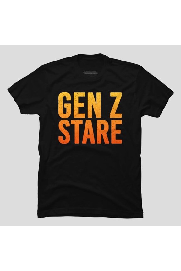 Gen Z Stare Funny Meme Quote Youth Humor Sarcastic H12296 Unisex T-Shirt, Up to 5XL Available
