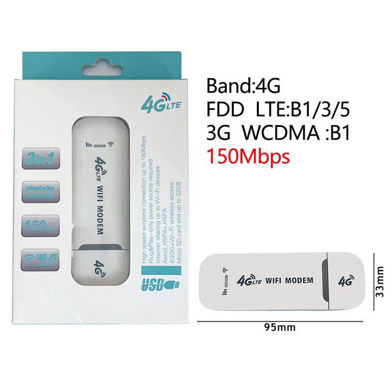 Gen2 4G WiFi Router Lte 150Mbps CAT4 Portable Modem Mini Router with SIM Card Slot Hotspot Pocket 3000mAh for Outdoor Travel