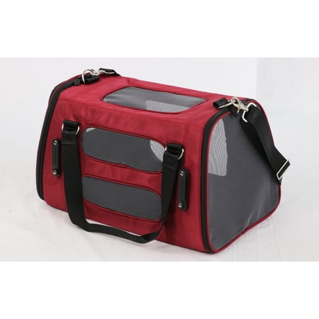 Gen7 Commuter Pet Travel Carrier, Burgandy, 11"L x 18"W x 11"H