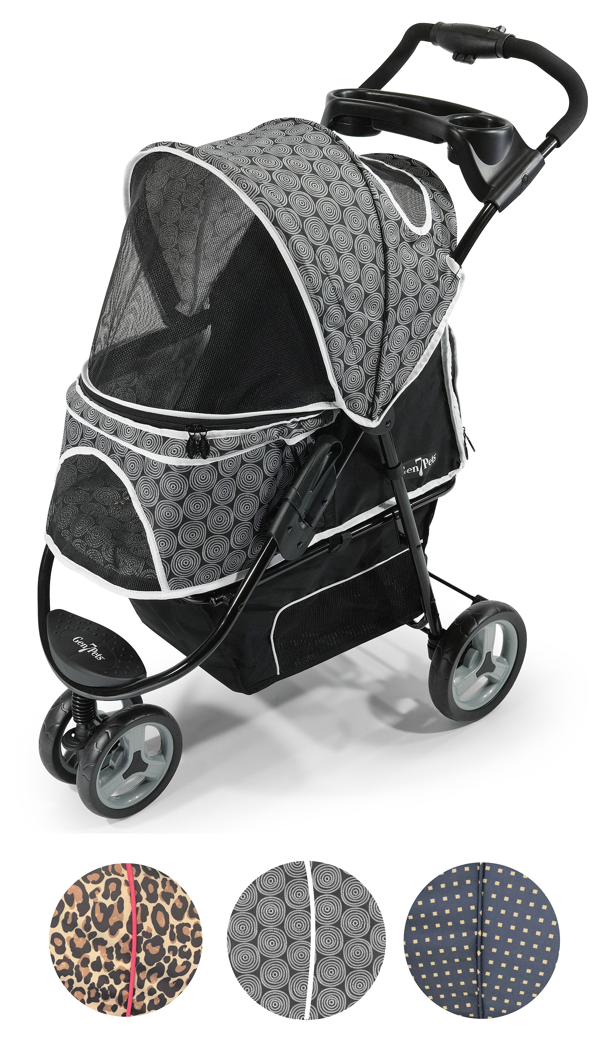 Gen7 Pets Promenade 35" Pet Stroller for Dogs and Pets upto 50 lb, Black Onyx - image 1 of 9