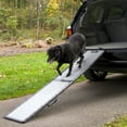 thumbnail image 1 of Gen7Pets Feather-Lite Folding Metal Dog Ramp, Gray, 72"L x 16"W x 1.50"H, 1 of 4