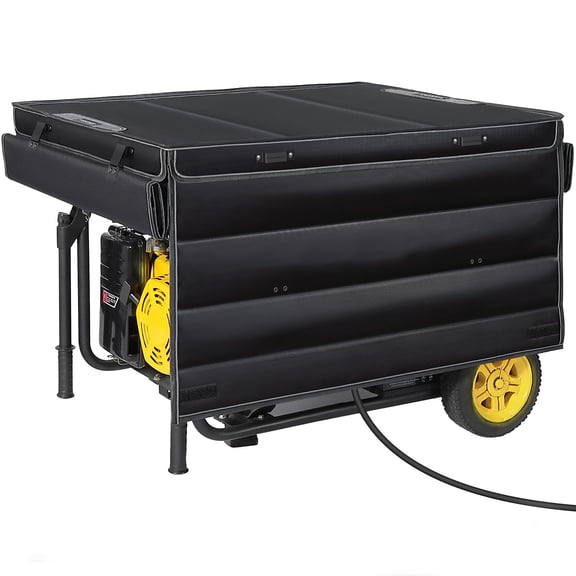GenArmor Waterproof Generator Cover While Running, Heavy Duty Running Tent for 4000W-13000W Generators, Black
