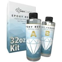 GenCrafts Epoxy Resin 32oz Kit, Crystal Clear