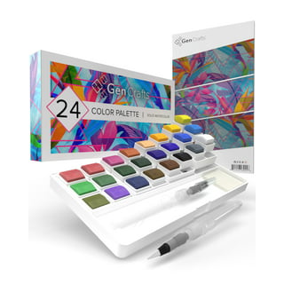 School Smart Student Paint Palette with Cover, 7 Inches, White
