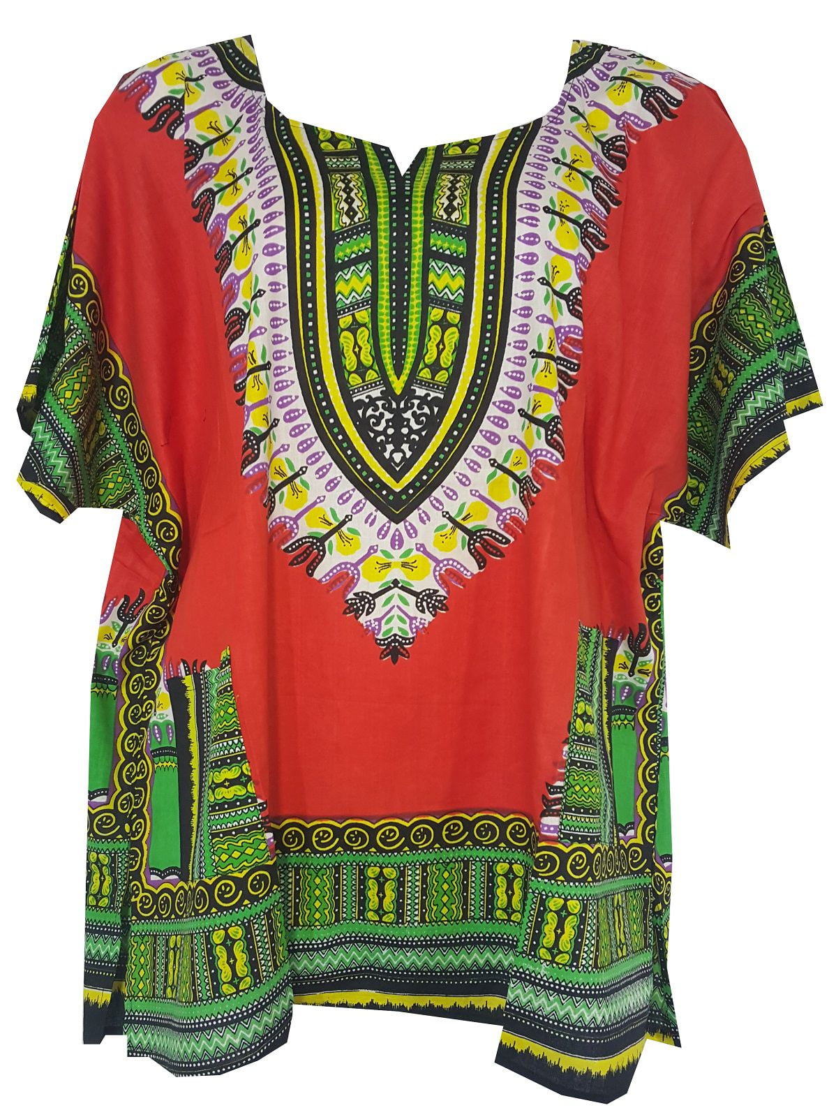 Men African Dashiki Cotton Shirt Unisex Tribal Festival Boho