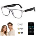 thumbnail image 1 of GenXenon AI Smart Glasses with Photochromic Lenses – 164 Languages Real-Time Translator,Open-Ear Speaker,Hands-Free Calling,IP68 Waterproof,UV Protection for Daily Wear, 1 of 10