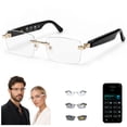 thumbnail image 1 of GenXenon AI Translator Glasses,Real-Time 164 Language Translation,Rimless Photochromic Smart Sunglasses,Bluetooth 6.0 Open-Ear Audio,Hands-Free Calling & Music for Men Women Work Travel, 1 of 11