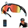 thumbnail image 1 of Genxenon Cycling Glasses with Camera with 1200p Stabilized Sport Pov,8mp Photos,Anti-Shake,Powered By ChatGPT,4gb+Wifi-4+290mAh,Orange Sport Lenses,Shield Wrap‑Around Sport Unisex, 1 of 10
