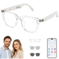 thumbnail image 1 of GenXenon Bluetooth Smart Glasses Polarized Sunglasses for Men Women,Open-Ear Audio Wireless Sunglasses,Multi-Language Translation,Hands-Free Calls & Music,UV400 Protection,Voice Assistant, 1 of 10