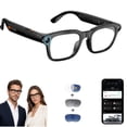 thumbnail image 1 of GenXenon Smart Glasses with Camera for Men Women,AI Camera Glasses with 8MP HD 1080P Video,Bluetooth Audio Glasses with Voice Control,Replaceable Lenses,support 164 Language Smart Sunglasses, 1 of 12