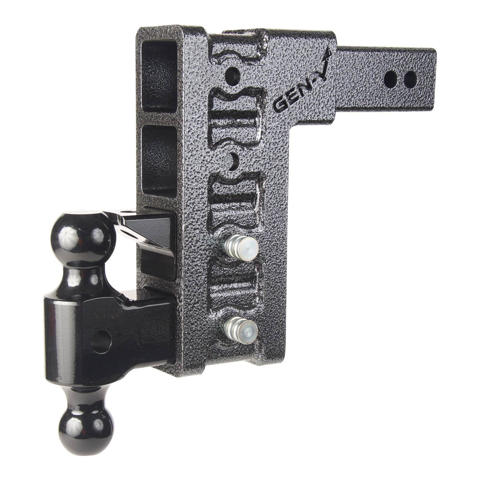 GenY Hitch 4Receiver 2.5" Shank 21K Lb. Trailer Pintle Drop Hitch w/ 9" Drop