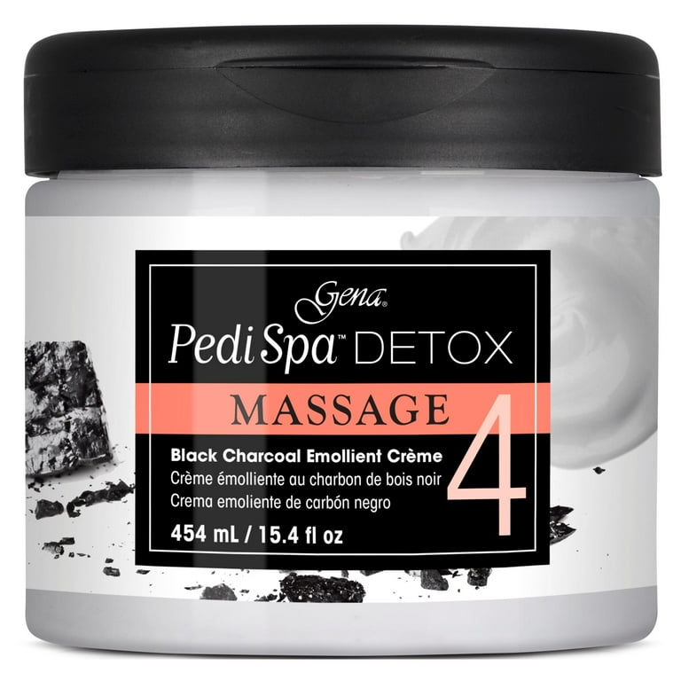GENA Pedi Spa Detox Black Charcoal Emollient Massage Creme (15.4oz) GENA Pedi Spa Detox Black Charcoal Emollient Massage Creme (15.4oz)