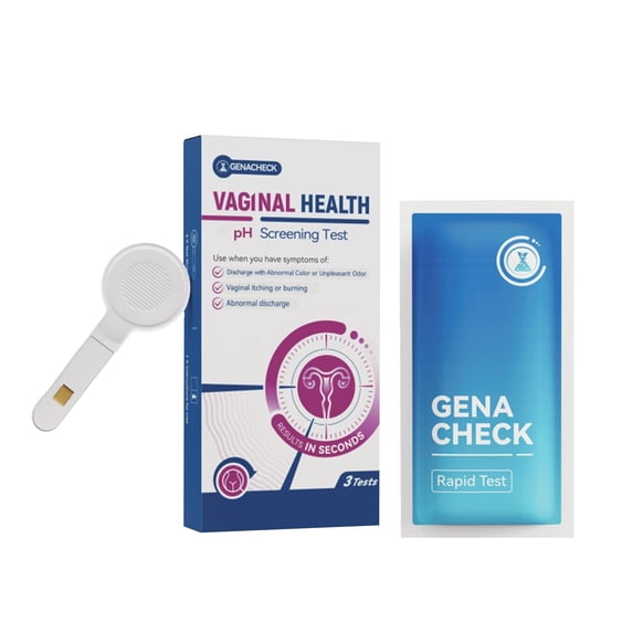 GenaCheck Vaginal Health pH Screening Test – At-Home Wellness Test, Fast Results, 3 Tests per Box