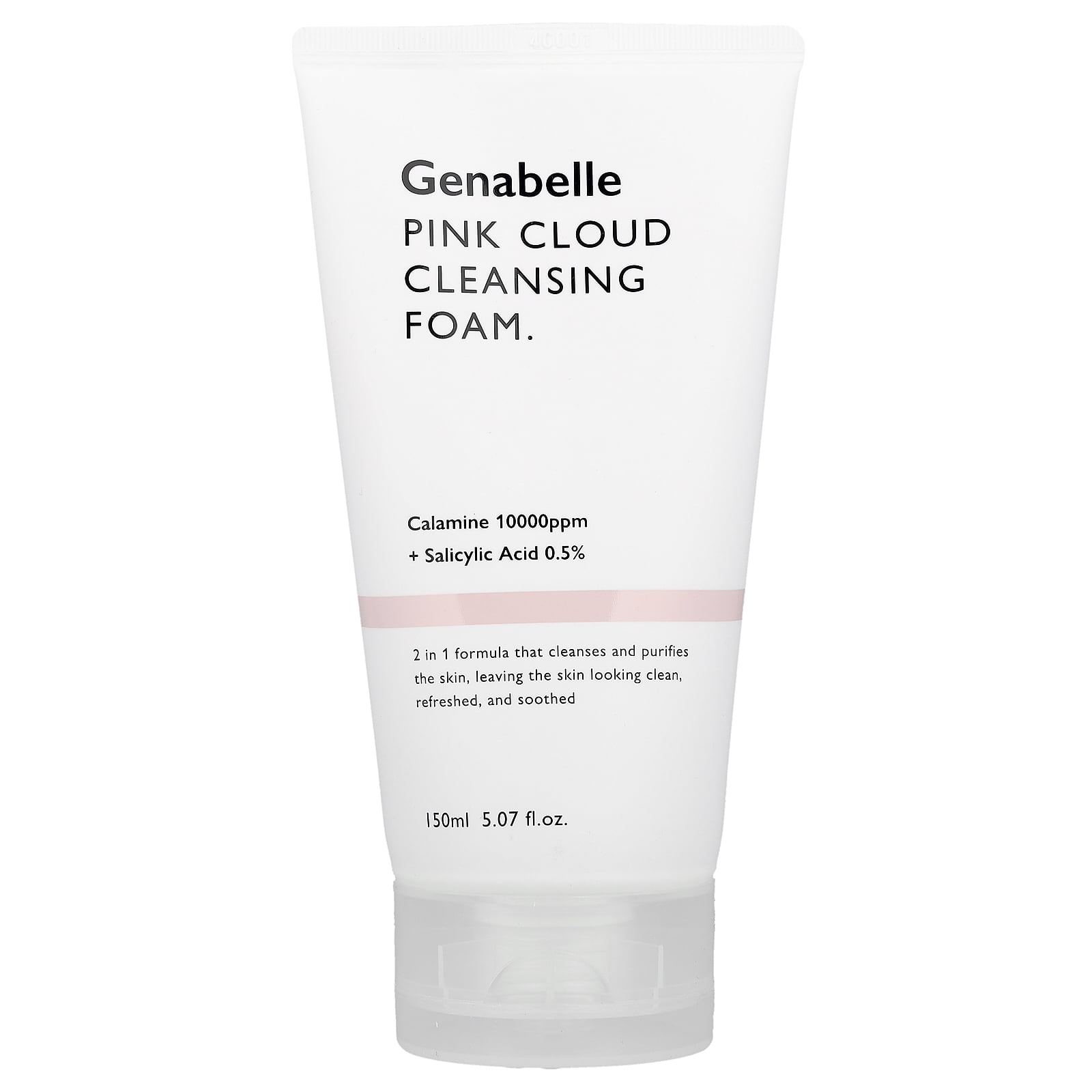 Genabelle Pink Cloud Cleansing Foam, 5.07 fl oz (150 ml)