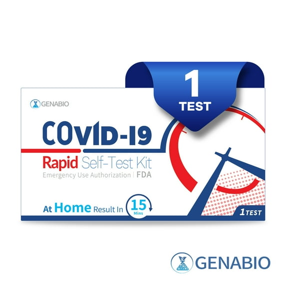 Genabio Covid Test, COVID-19 Antigen Rapid Self-Test Kit (1 Pack)