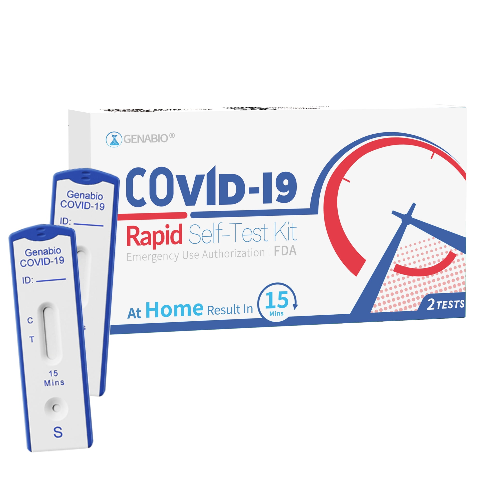 Genabio COVID-19 Antigen at Home Rapid Self-Test Kit [2 Tests per Box ...