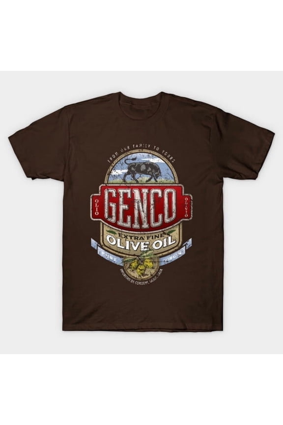 Genco Olive Oil Funny Godfather Movie Parody Graphic, H38113 T-Shirt, for Men and Women, Up to Size 5XL