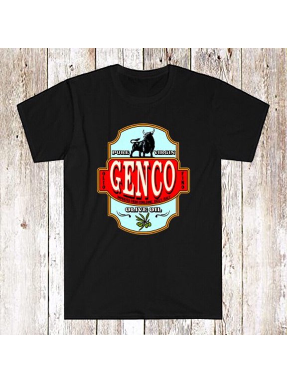 Genco Olive Oil Men's Black T-Shirt Size S-5XL