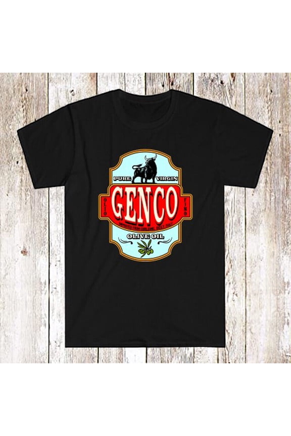 Genco Olive Oil Men's Black T-Shirt Size S-5XL