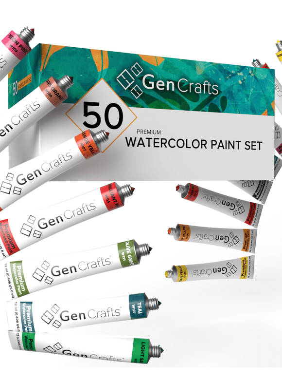 Gencrafts Watercolor Paint Tubes Set of 50