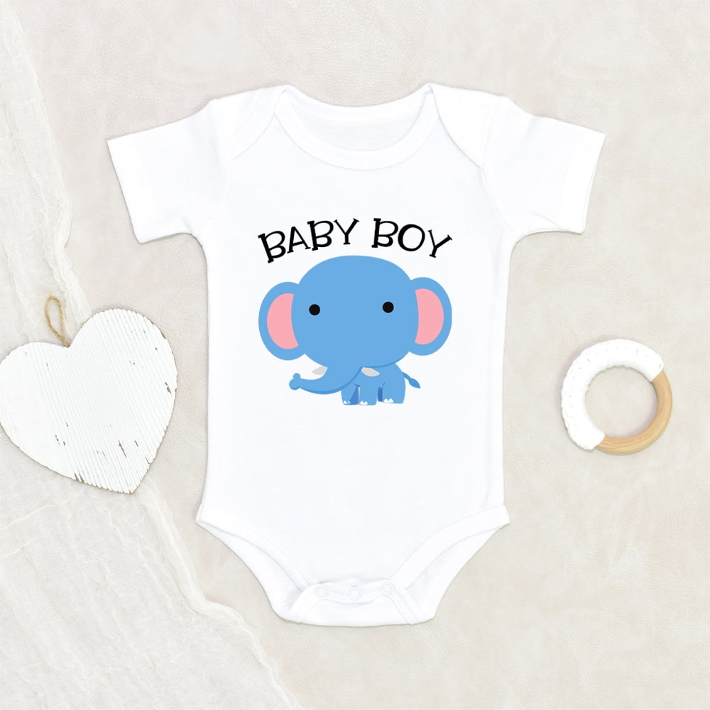 Gender Announcement Baby Clothes Baby Boys Clothes Cute Elephant Baby Clothes