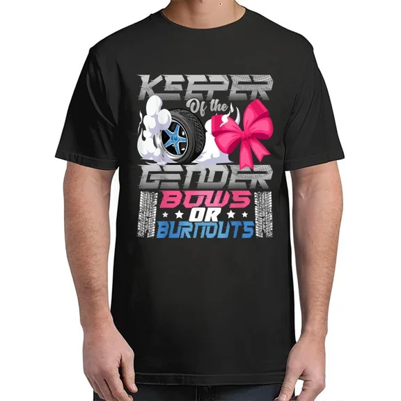 Gender Burnouts or Bows Gender Reveal Party T-Shirt Hot Unisex S-4XL