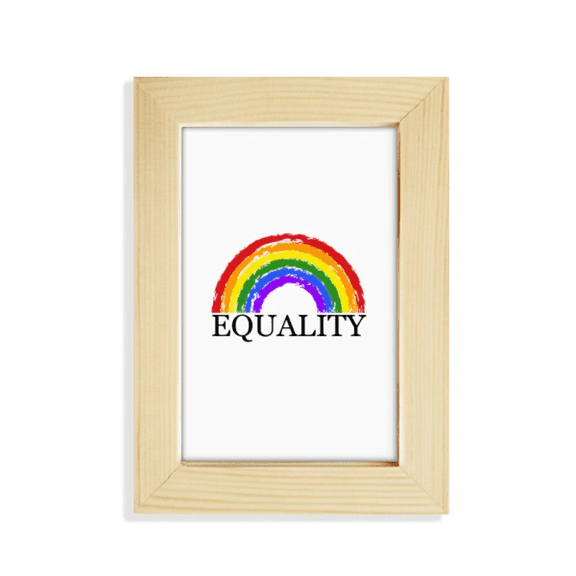 Gender Difference And Identity Rainbow Equality Desktop Display Photo Frame Picture Art Painting 5x7 inch