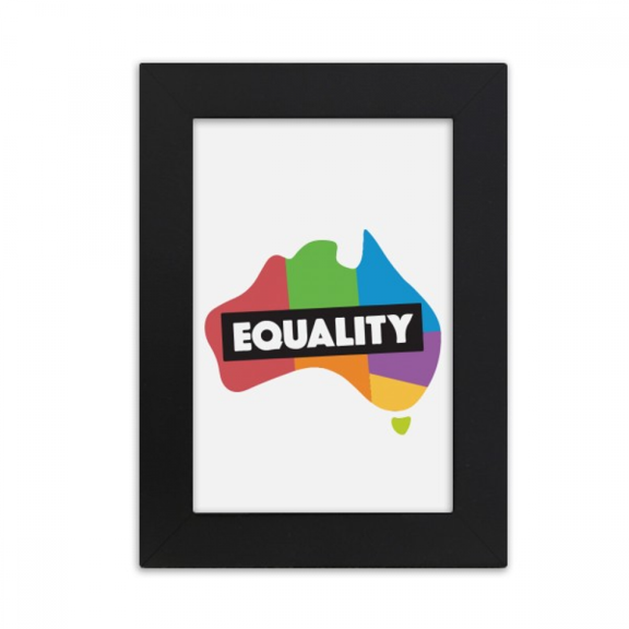 Gender Difference Australian Rainbow Equality Desktop Photo Frame Picture Display Art Painting Exhibit