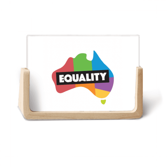 Gender Difference Australian Rainbow Equality Photo Wooden Photo Frame Tabletop Display