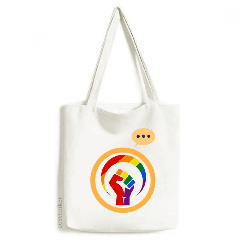 Gender Differences Around Rainbow Equality Expression Sack Canvas Tote