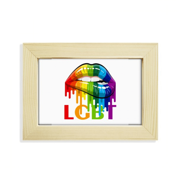 Gender Differentiation Identity Rainbow Equality Desktop Decorate Photo Frame Picture Art Painting 5x7 inch