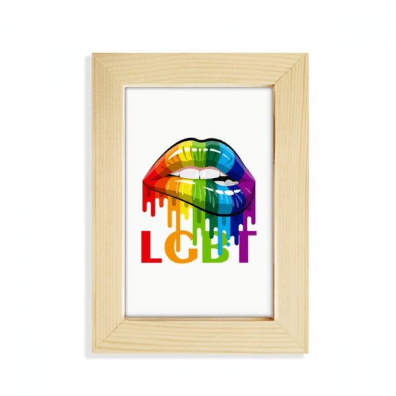 Gender Differentiation Identity Rainbow Equality Desktop Display Photo Frame Picture Art Painting 5x7 inch