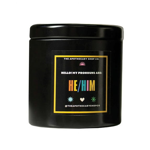 Gender Fluid Candle - He/him 4 Oz - Pineapple Sage