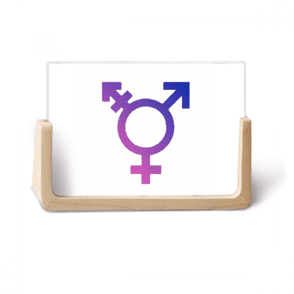 Gender Identity Rainbow Equality Photo Wooden Photo Frame Tabletop Display