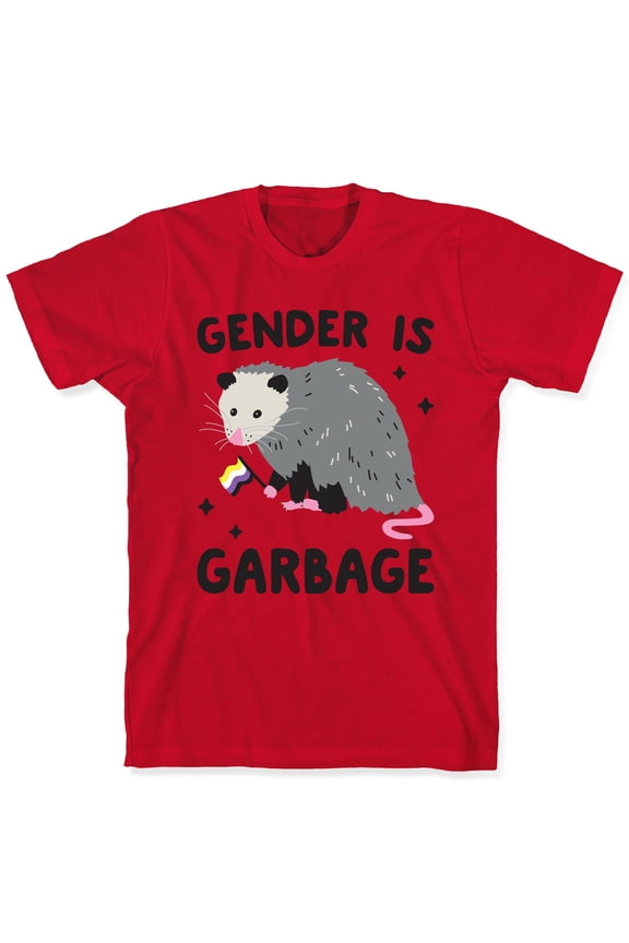 Gender Is Garbage Non-binary Opossum Tee Shirt Sweatshirt Hoodie