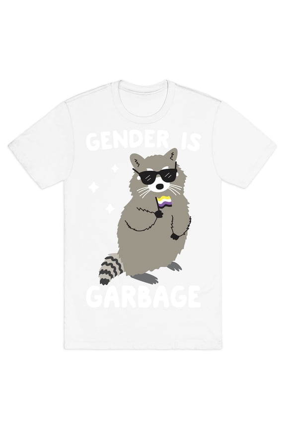 Gender Is Garbage Non-binary Raccoon Tee Shirt Sweatshirt Hoodie